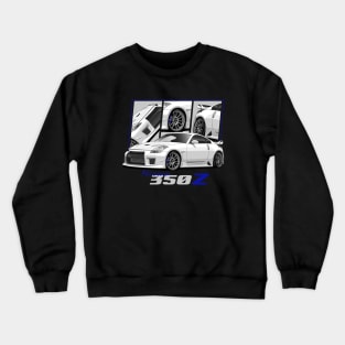 Nissan 350z White Jdm Car Crewneck Sweatshirt